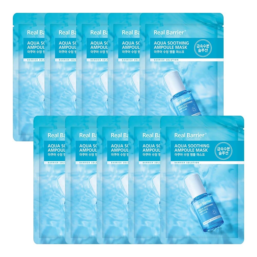 Real Barrier Aqua Soothing Ampoule Mask Sheet 10P