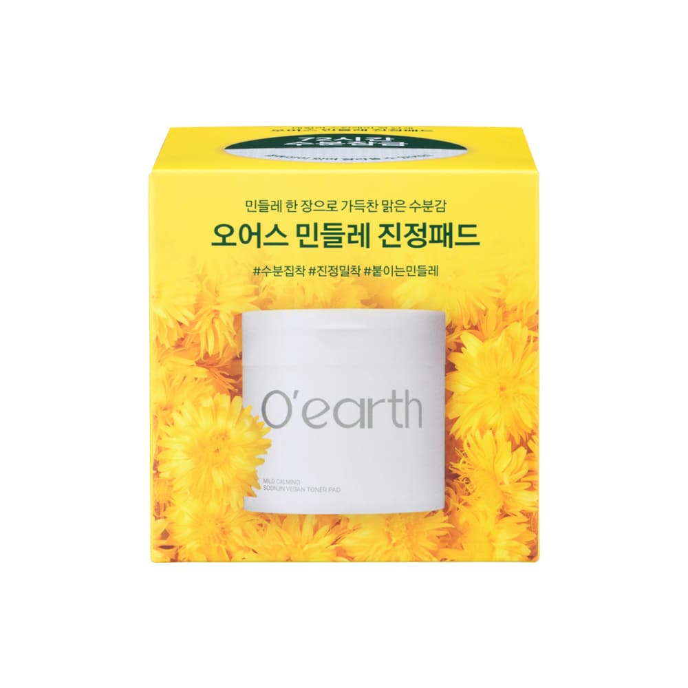 O&rsquo;earth Mild Calming Soonjin Vegan Toner Pad 90P Set