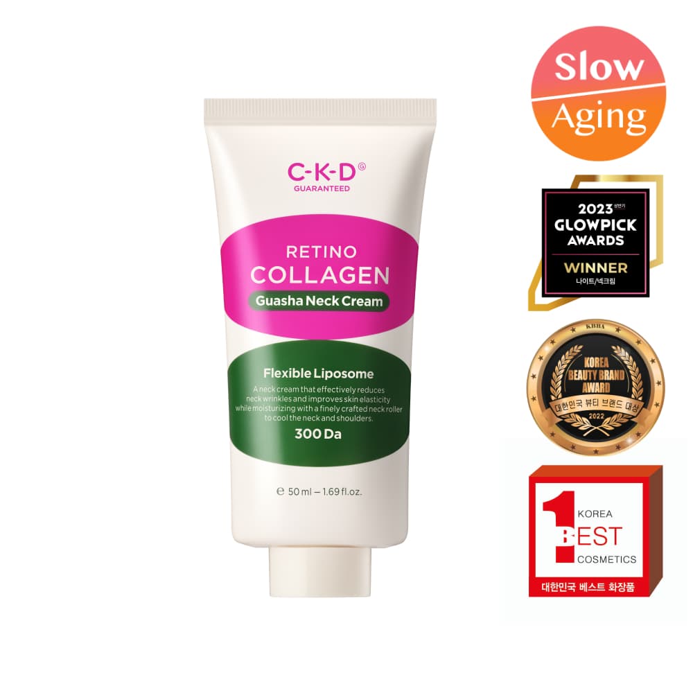 CKD Healthcrae Retino Collagen Low Molecular 300 Guasha Neck Cream 50ml For Refill