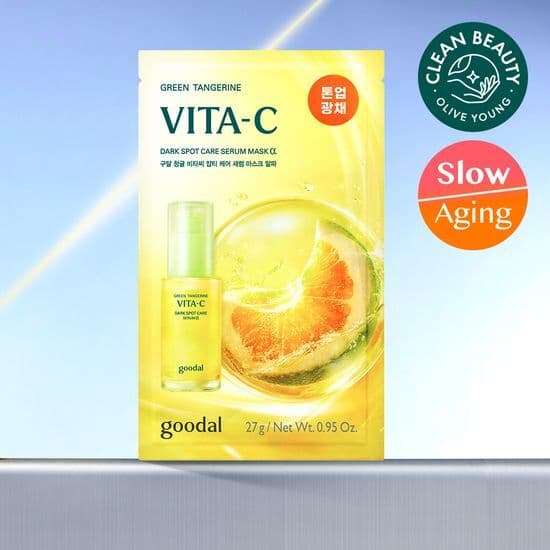 goodal Green Tangerine Vita-C Dark Spot Care Serum Mask Sheet &alpha; (1ea / 9+1ea)