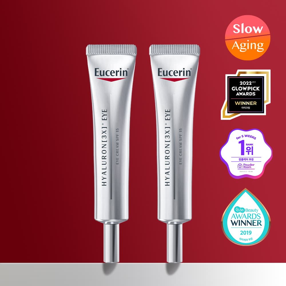 Eucerin Hyaluron Eye Cream 15ml Double Pack