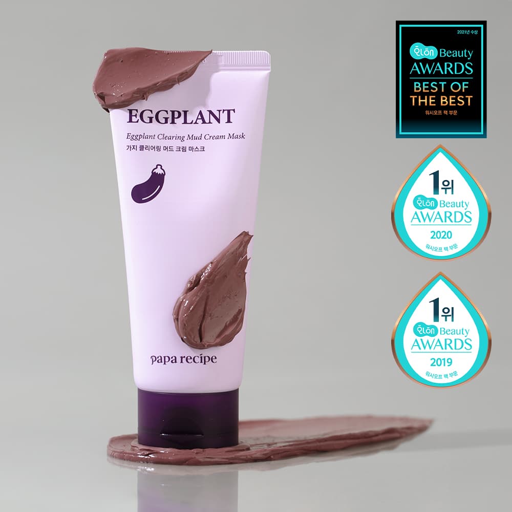 papa recipe Eggplant Clearing Mud Cream Mask 100mL 