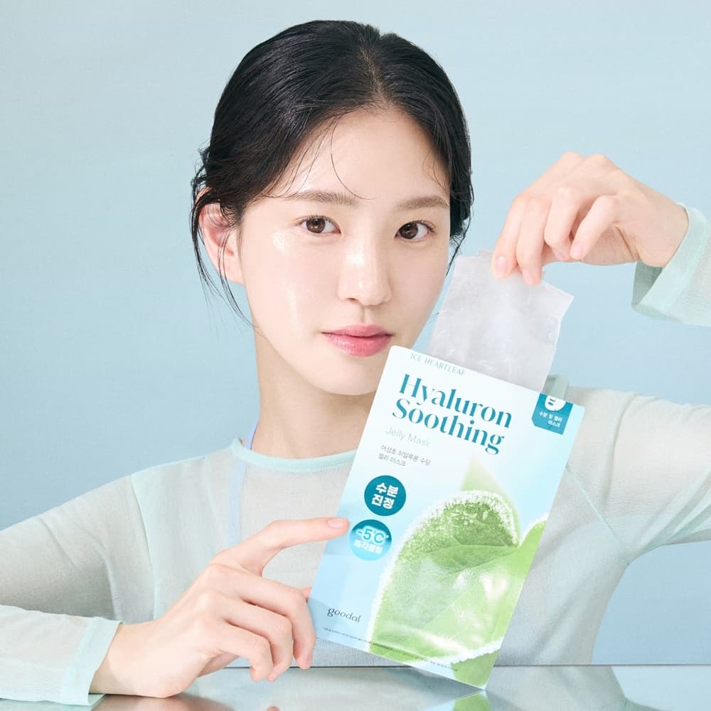 goodal Heartleaf Hyaluron Soothing Jelly Mask Sheet (1ea / 4ea)