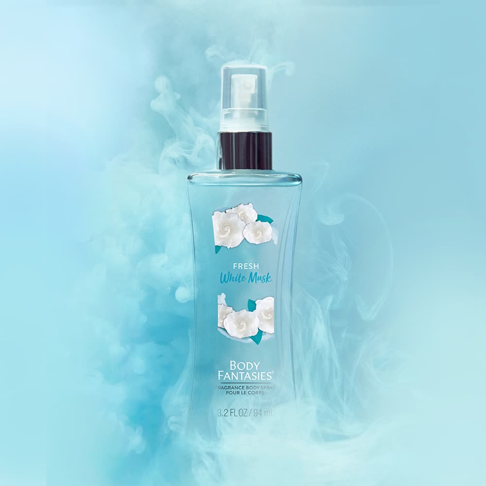 Body Fantasies Body Spray 94ml #Fresh White Musk