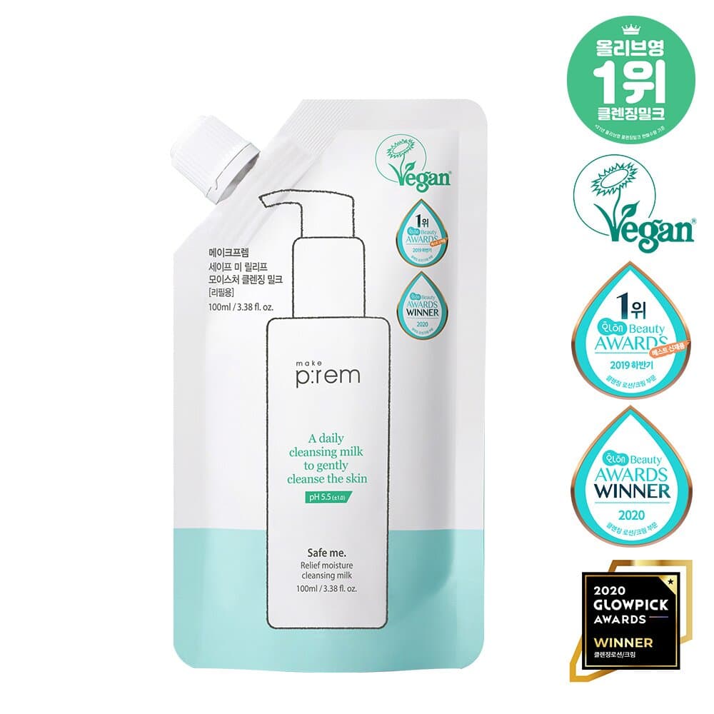makeprem Safe Me Relief Moisture Cleansing Milk 100mL