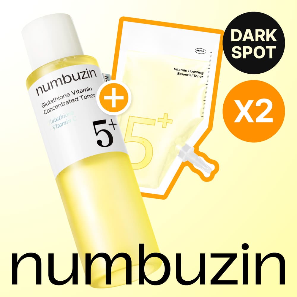 numbuzin No. 5 Vitamin Boosting Essential Toner 200ml Refill Set (+Refill 200ml)
