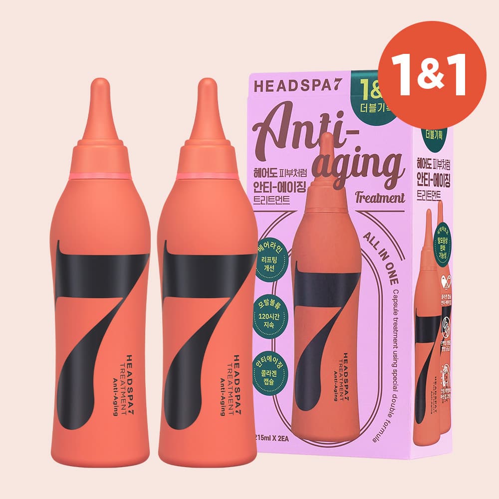 HEADSPA7 Anti Aging Treatment 215ml Double Pack