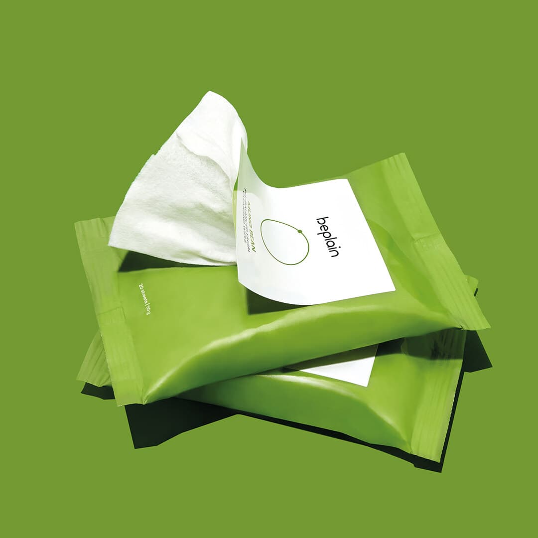 beplain Greenful pH-Balanced Facial Cleansing Wipes 20 Sheets