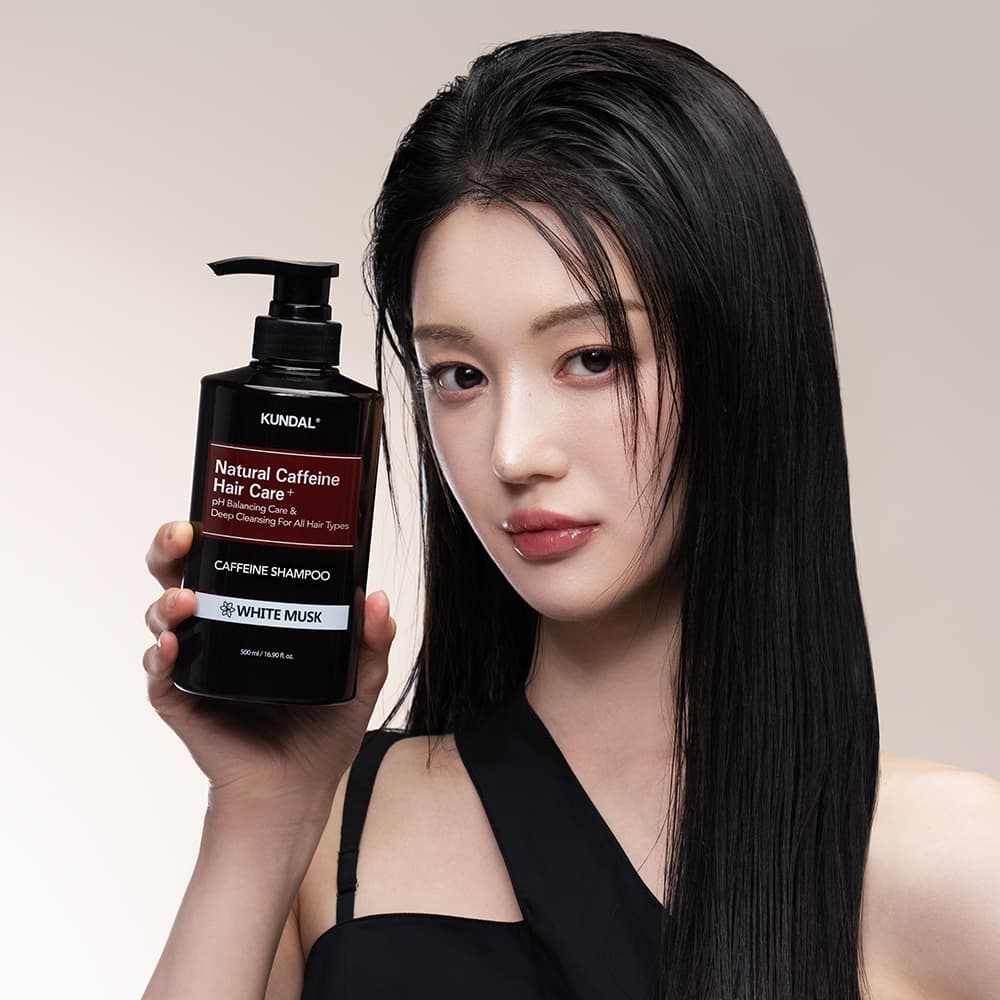 KUNDAL Natural Caffeine & Intensive Scalp Care+ Scalp Shampoo 500mL #Baby Powder