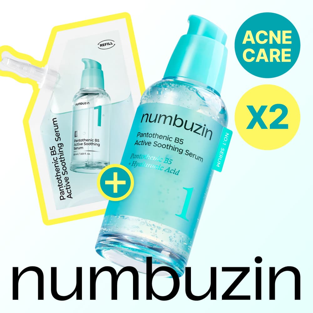 numbuzin No. 1 Pantothenic B5 Active Soothing Serum 50ml Refill Set