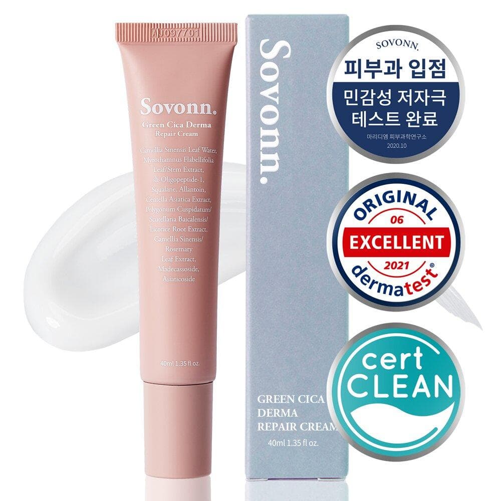 Sovonn Green Cica Derma Repair Cream 40mL