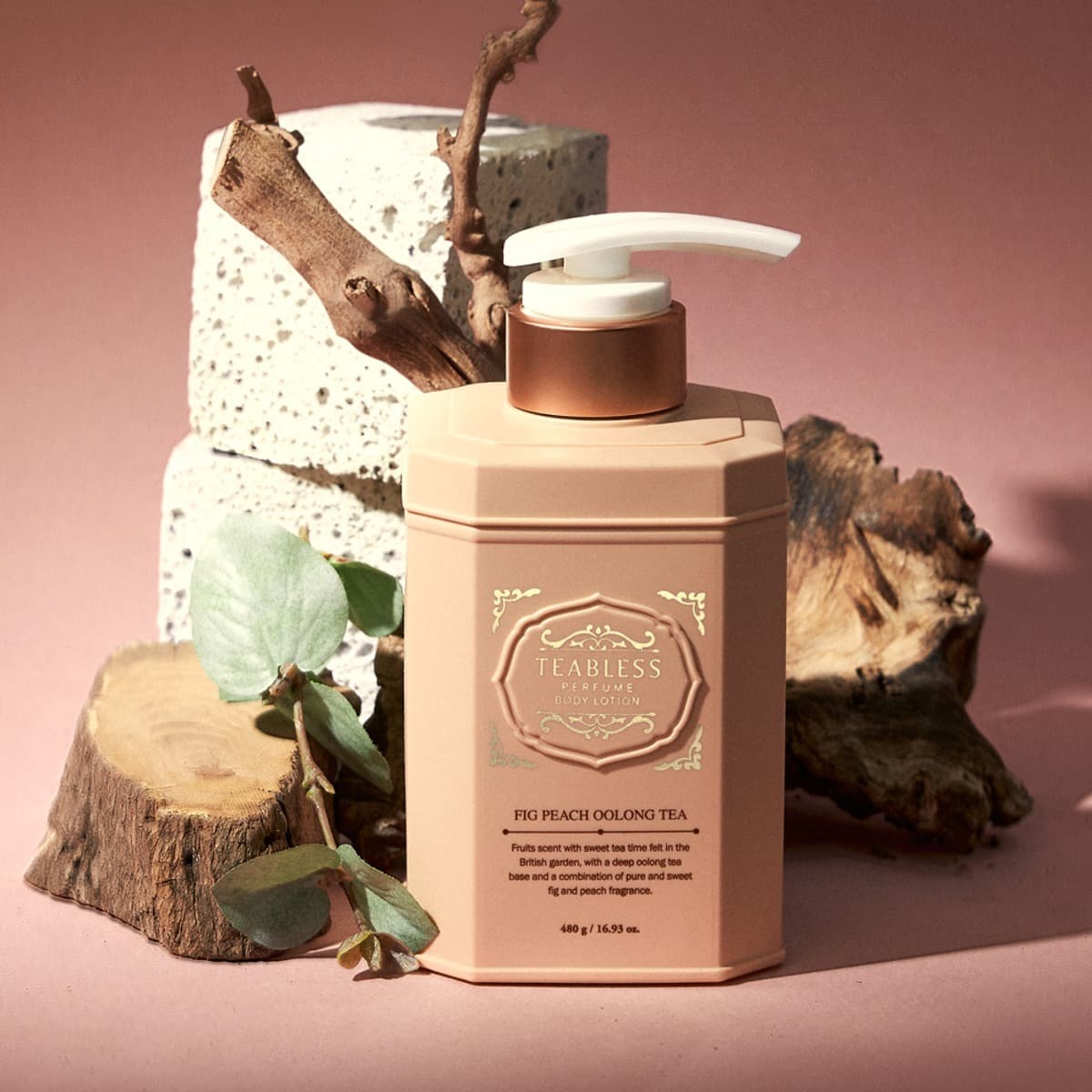 Teabless Fig Peach Oolong Tea Perfume Body Lotion 480g