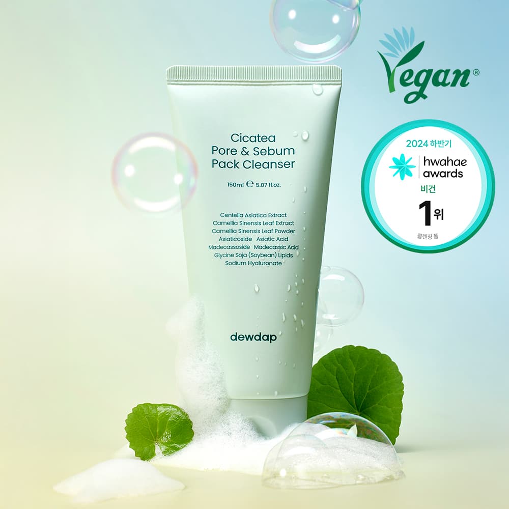 dewdap Cicatea Pore & Sebum Pack Cleanser 150ml Set (+15ml)