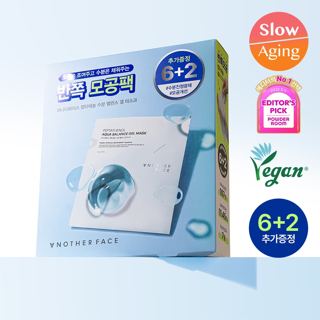 anotherface Peptathenol Aqua Gel Balance Gel Mask Sheet 6ea Set (+2ea)