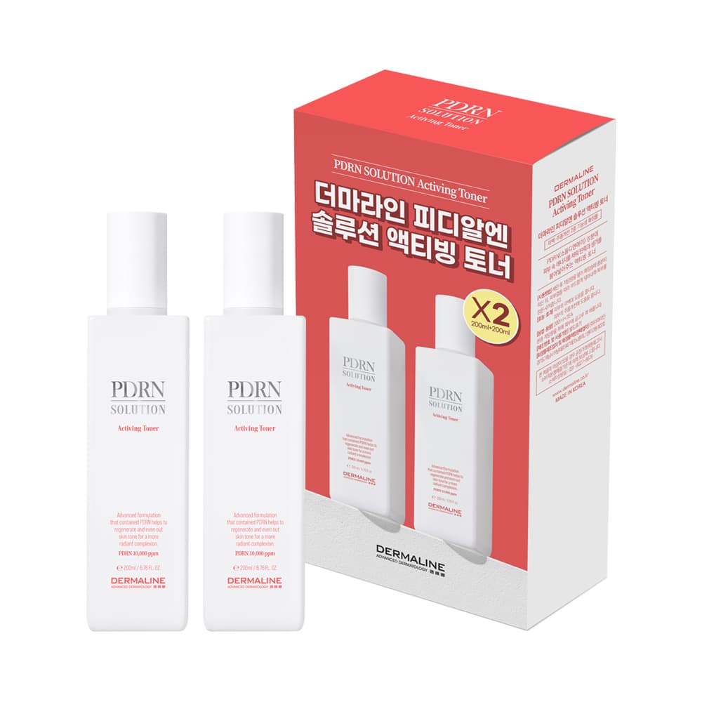 DERMALINE PDRN Solution Activating Toner 200 ml Double Set