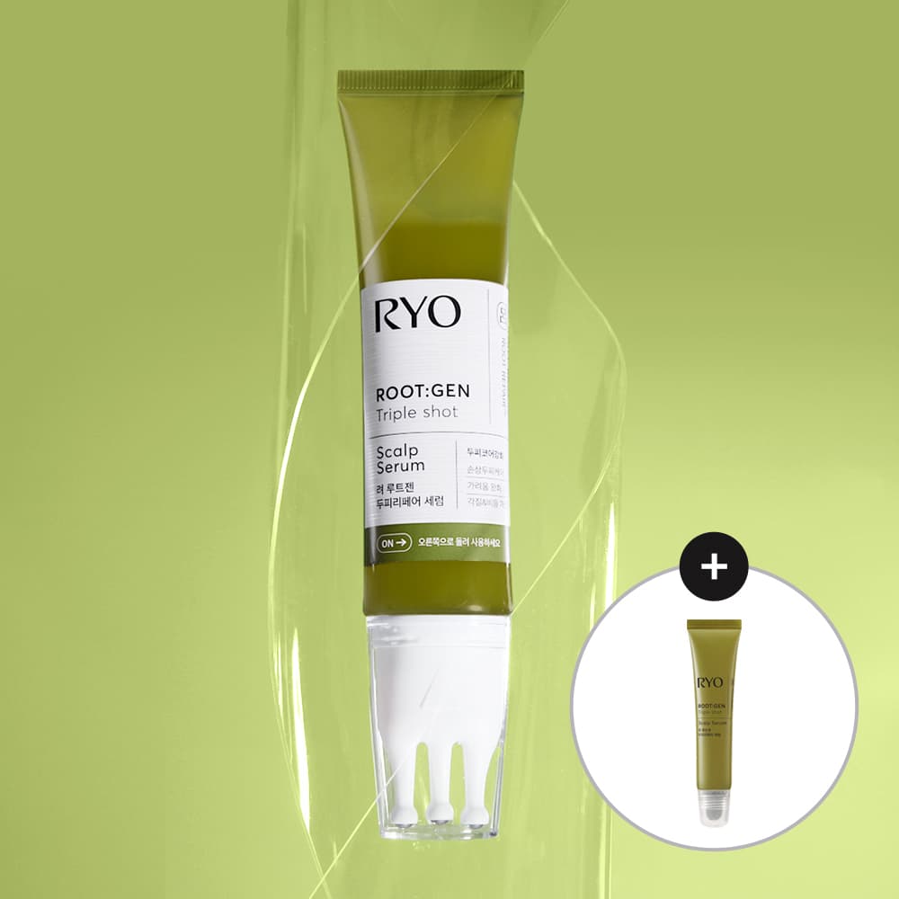 Ryo Root:Gen Triple Shot Scalp Serum 60ml Set (+Serum 15ml)