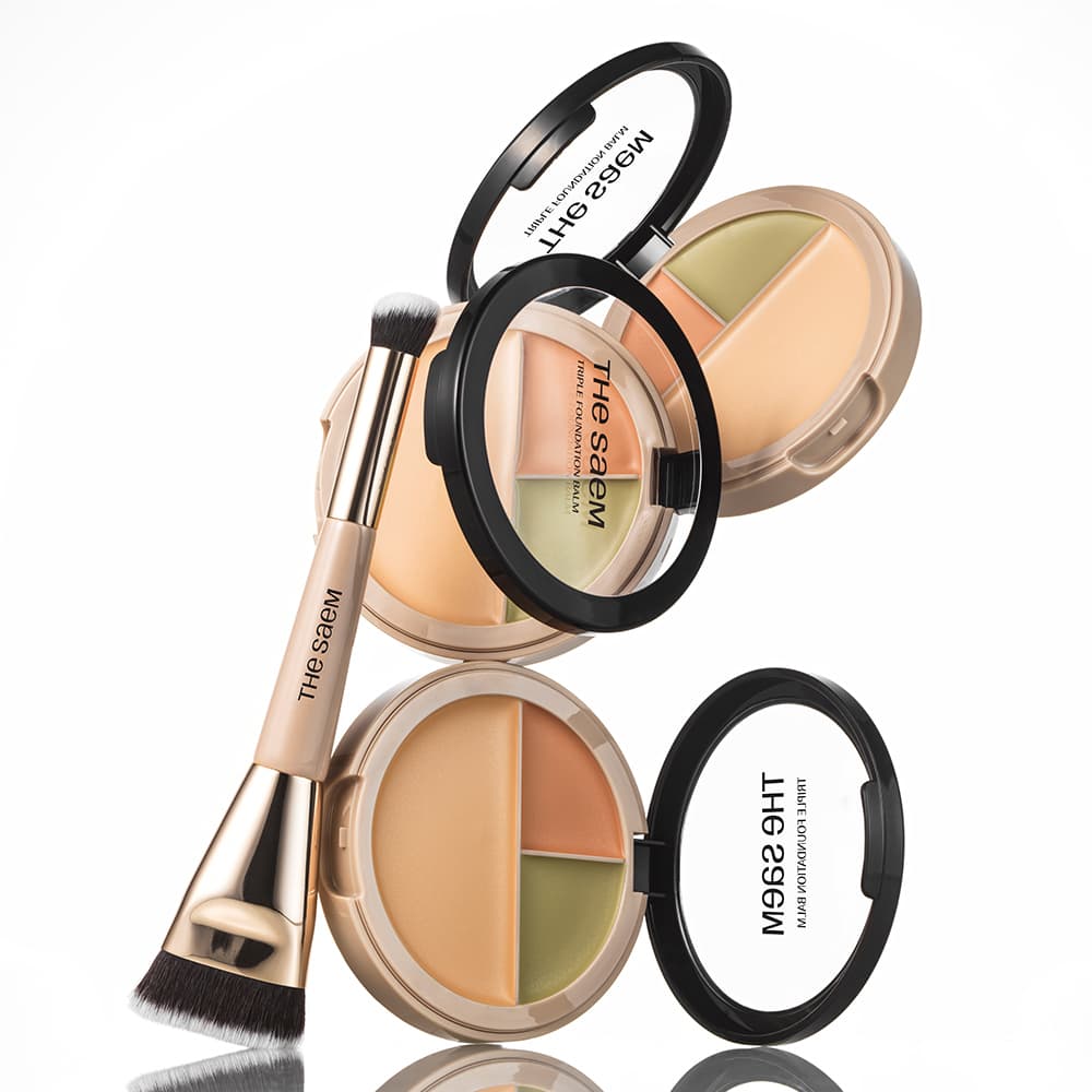 THE SAEM Cover Perfection Triple Foundation Balm 3 Colors
