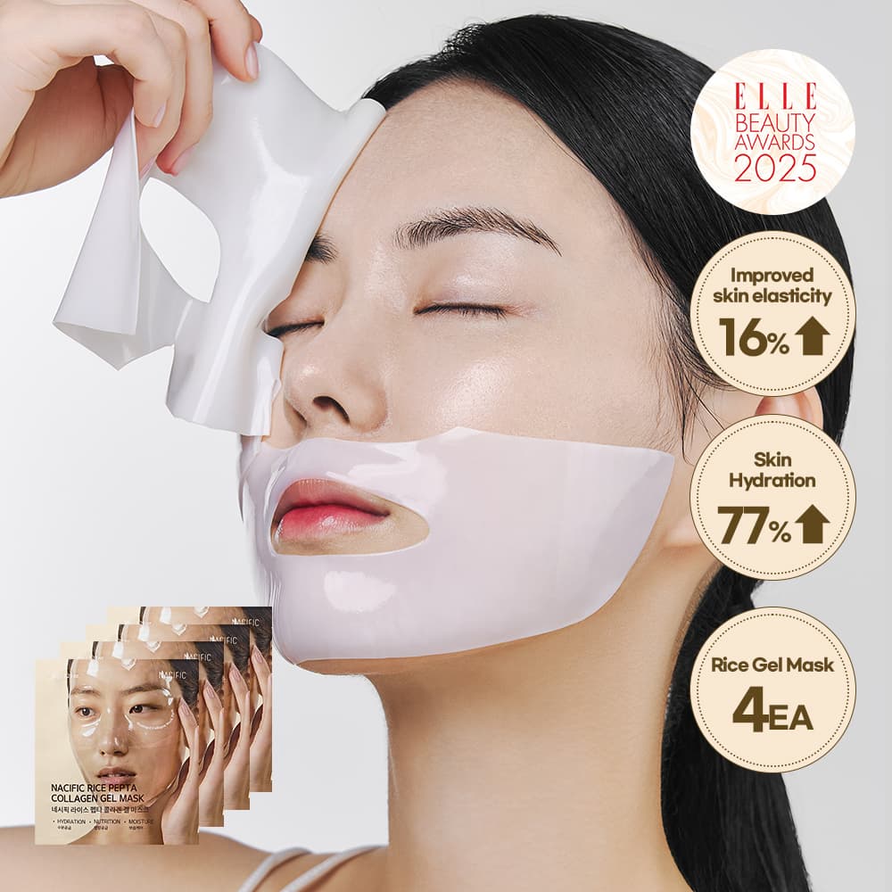 NACIFIC Rice Pepta Collagen Gel Mask Sheet 4ea