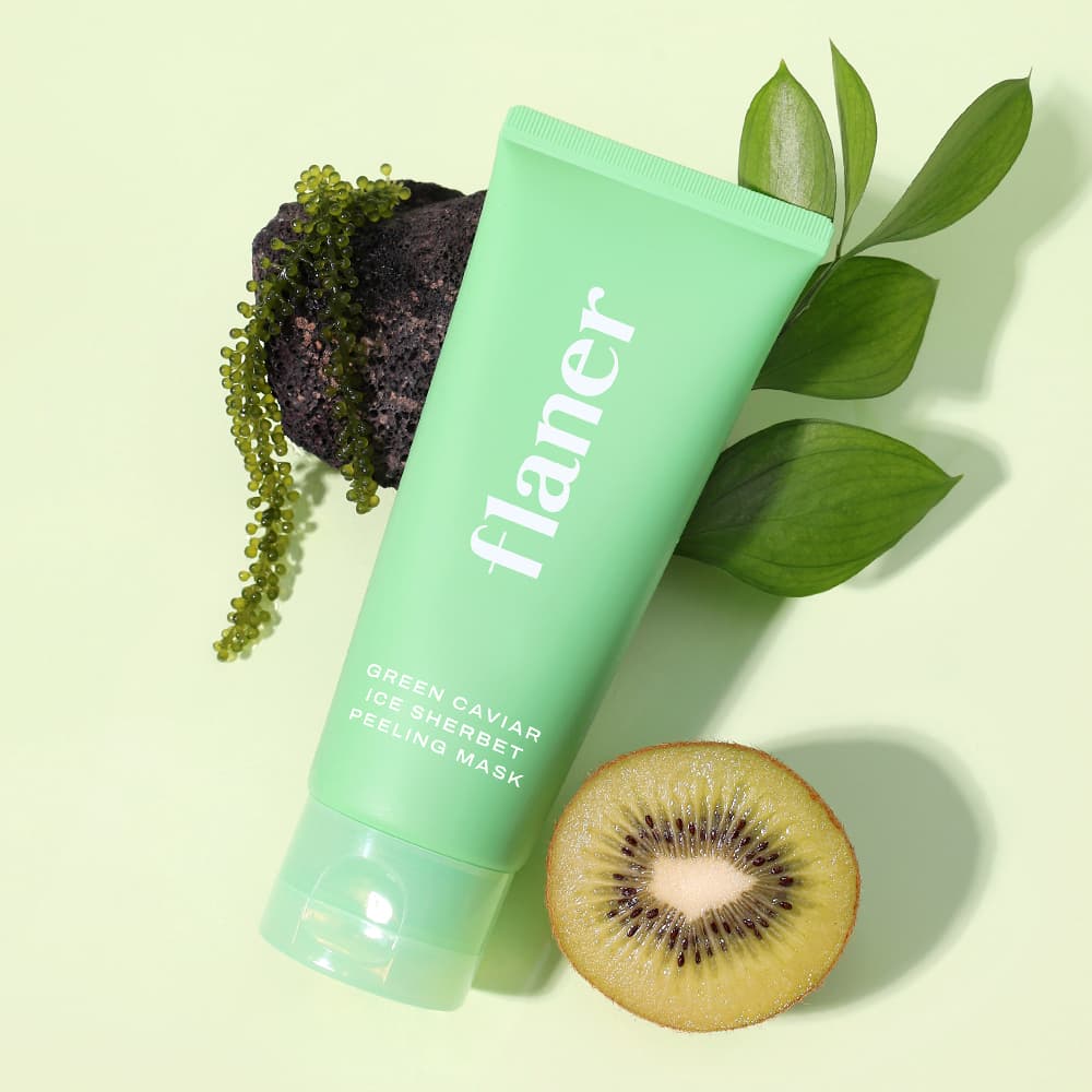 Flaner Green Caviar Ice Sherbet Peeling Mask