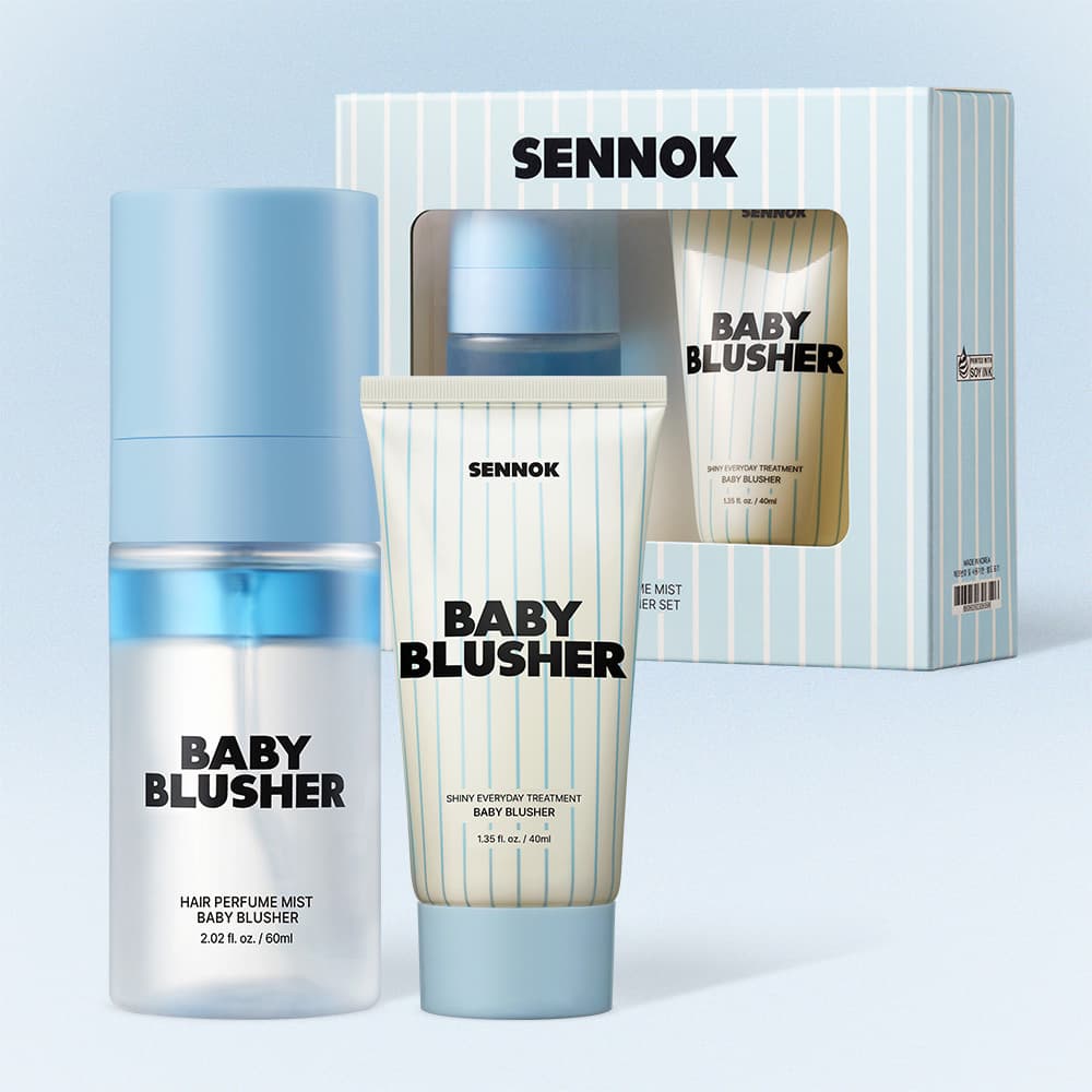 SENNOK Hair Perfume Mist 60ml Baby Blusher Set (+Treatment Baby Blusher 40ml)