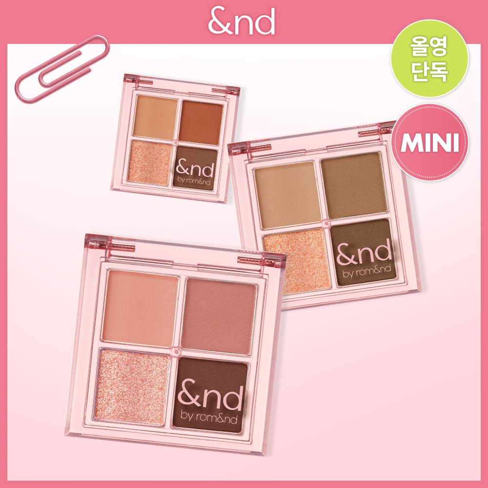 &nd by rom&nd Mellow Eye Palette 2.4g (3 Options)